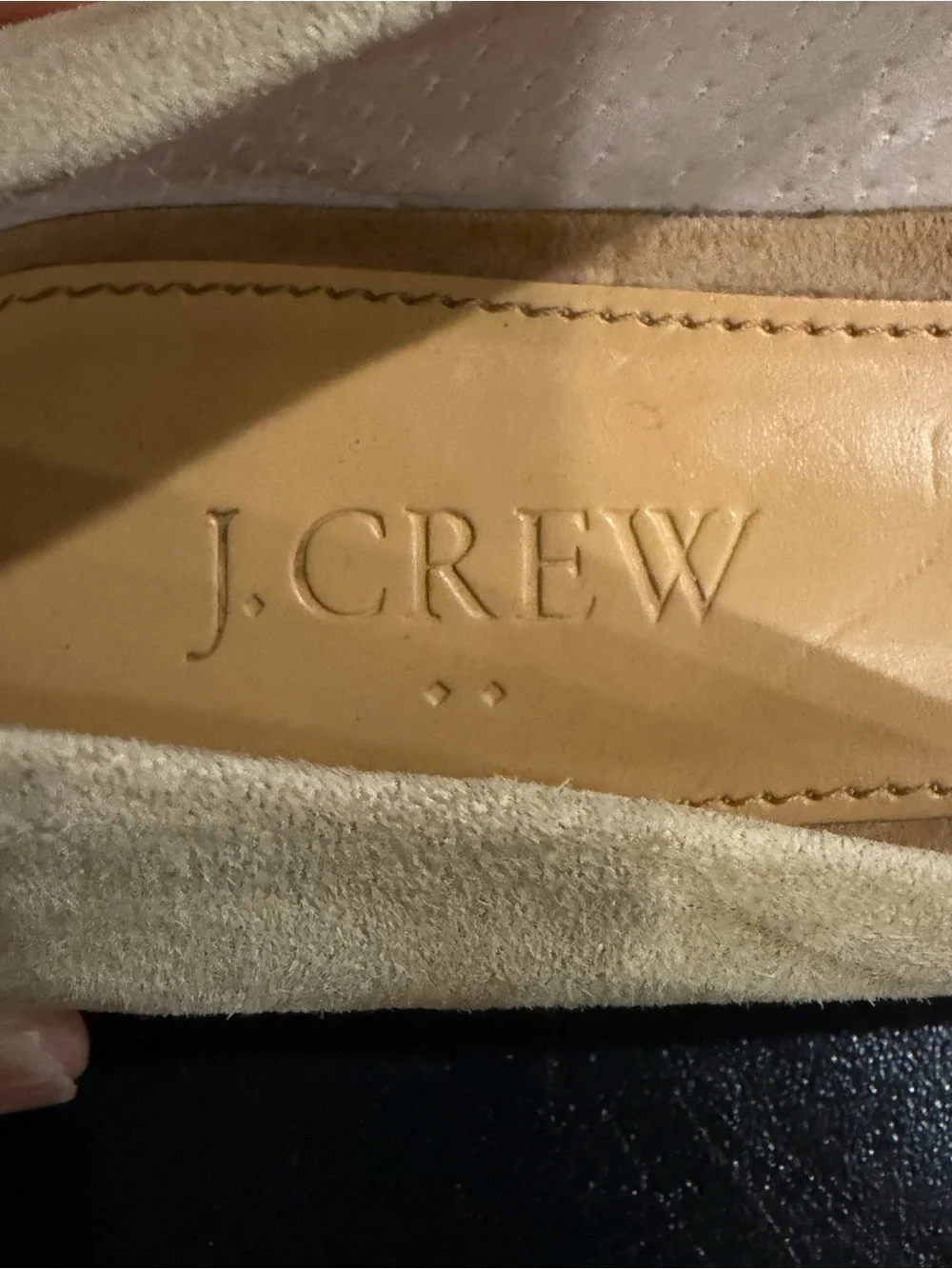 J. Crew Suede D'Orsay Pointed tan Flats size 7.5